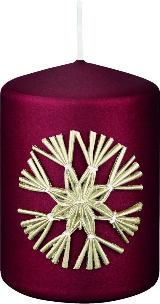 Stumpen Natural Star Kaminrot 100 x Ø 68 mm, 4 Stück