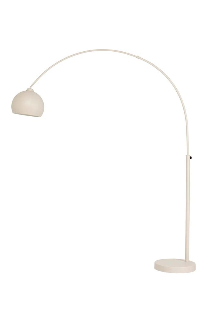 SalesFever Bogenlampe Beige 208 cm mit Marmorfuß & Produktbild 