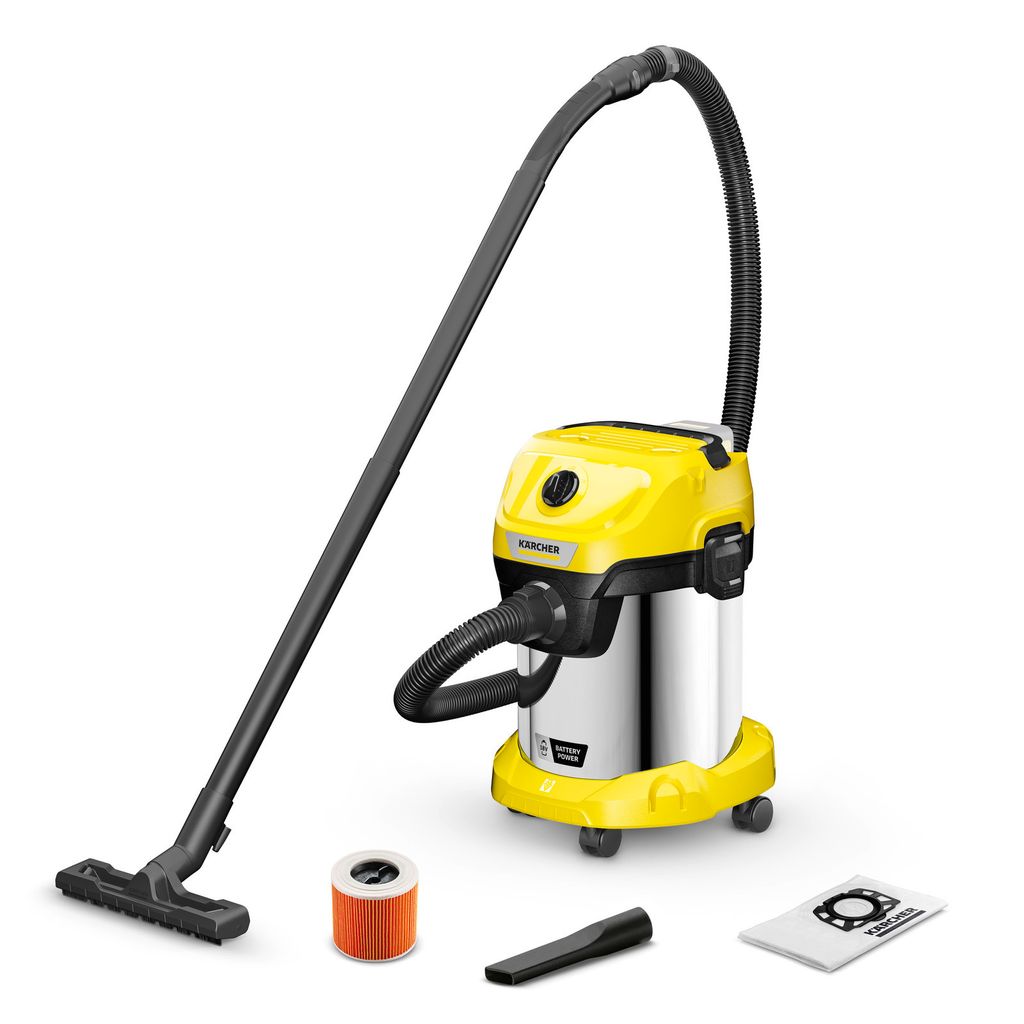 Kärcher Akku-Nass-/Trockensauger WD 3-18 S, 270 W, 17 l, Produktbild 