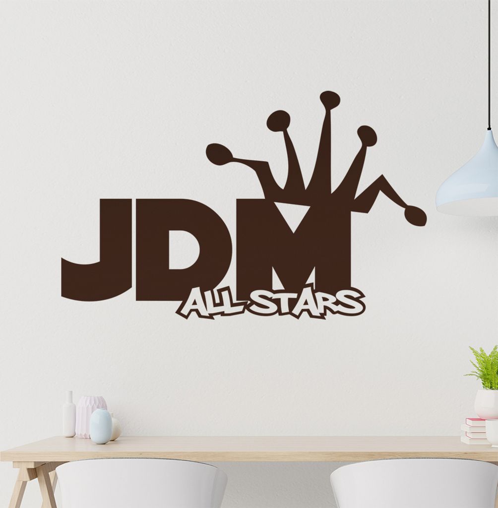 JDM allstars Wandtattoo in 6 Größen - Wandaufkleber Wall Sticker - Dekoration, Küche, Wohnzimmer, Schlafzimmer, Badezimmer