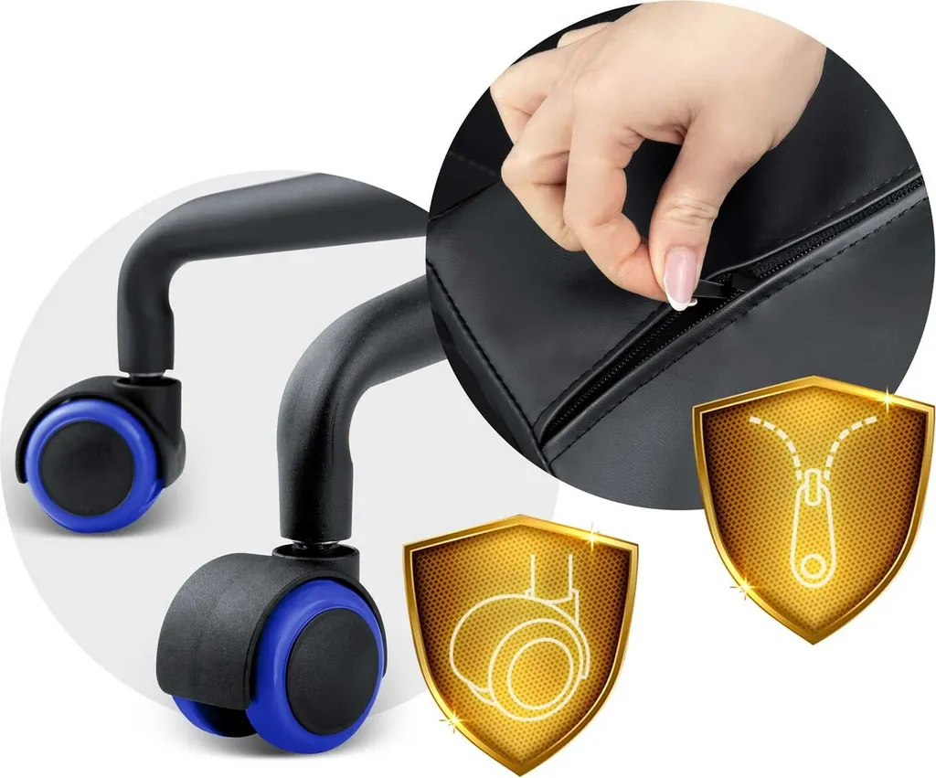 Sedia Gaming Sofotel Yasuo per Ragazzi: Ergonomia e Stile Blu e Nero 2026 - 7
