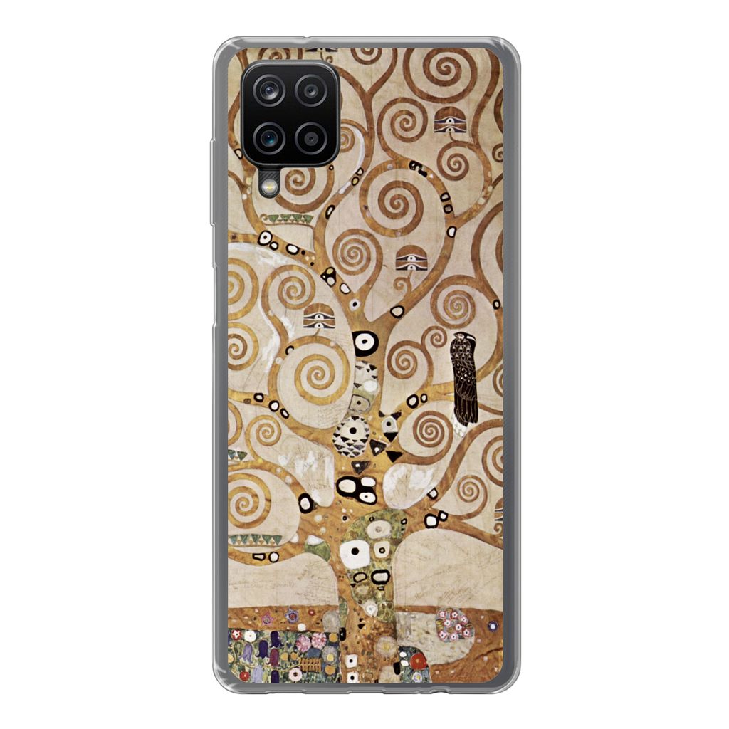 MuchoWow Handyhülle Schutzhülle Hülle für Samsung Galaxy A12 Der Baum des Lebens - Gustav Klimt Silikon Softcase Handy Hülle - Bild