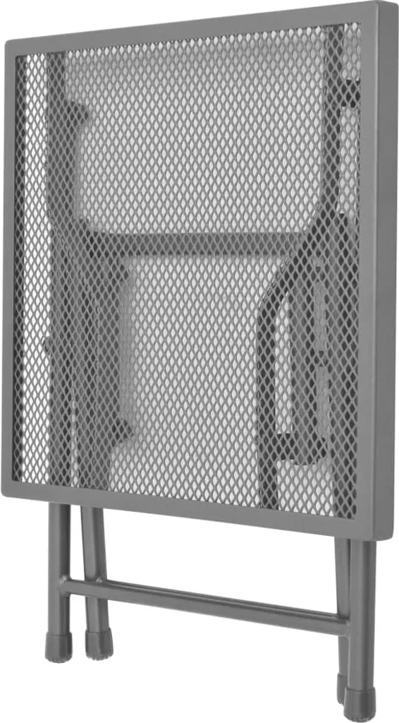 Bains de soleil en acier anthracite avec dossier réglable et table - 9