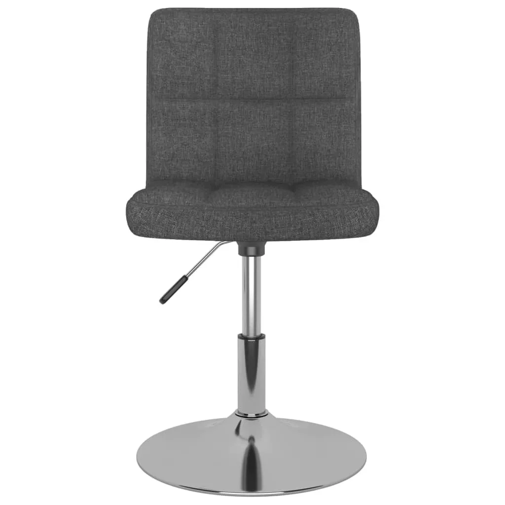 SYFAX Sedia da Pranzo Girevole Grigio Scuro: Eleganza in Tessuto Moderno