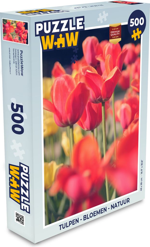 MuchoWow Puzzle 500 Teile Tulpen - Blumen - Natur - Denken - Spiel - Toy