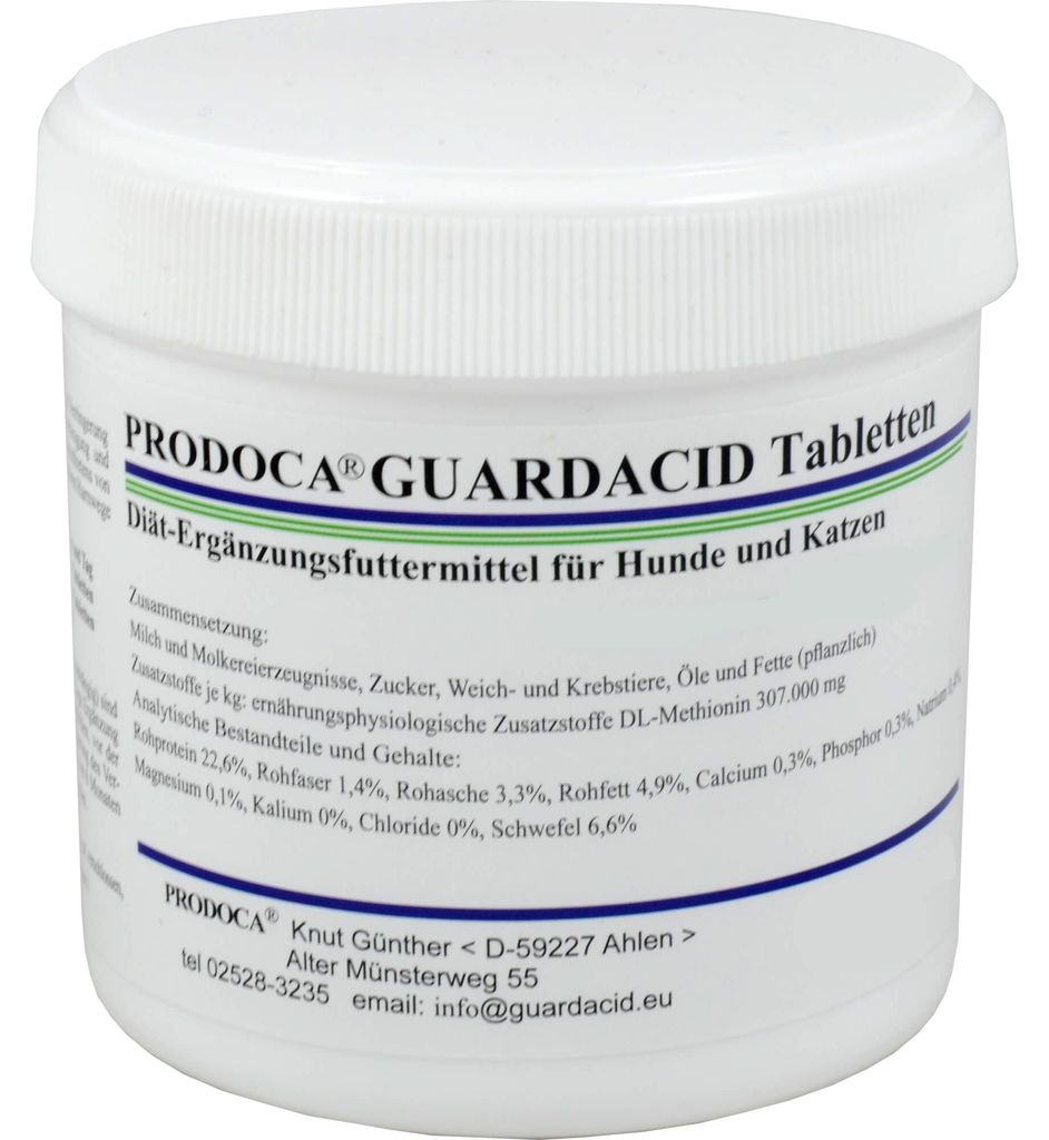 PRODOCA Guardacid Tabletten für Hunde und Katzen, 50 St. Tabletten