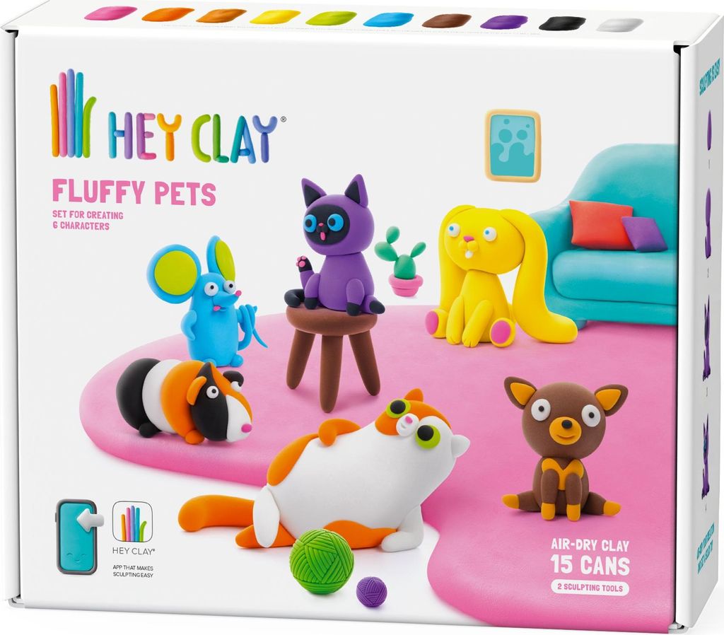 Zestaw kreatywny HEY CLAY - zwierzątka z akcesoriami Zdjęcie produktu 