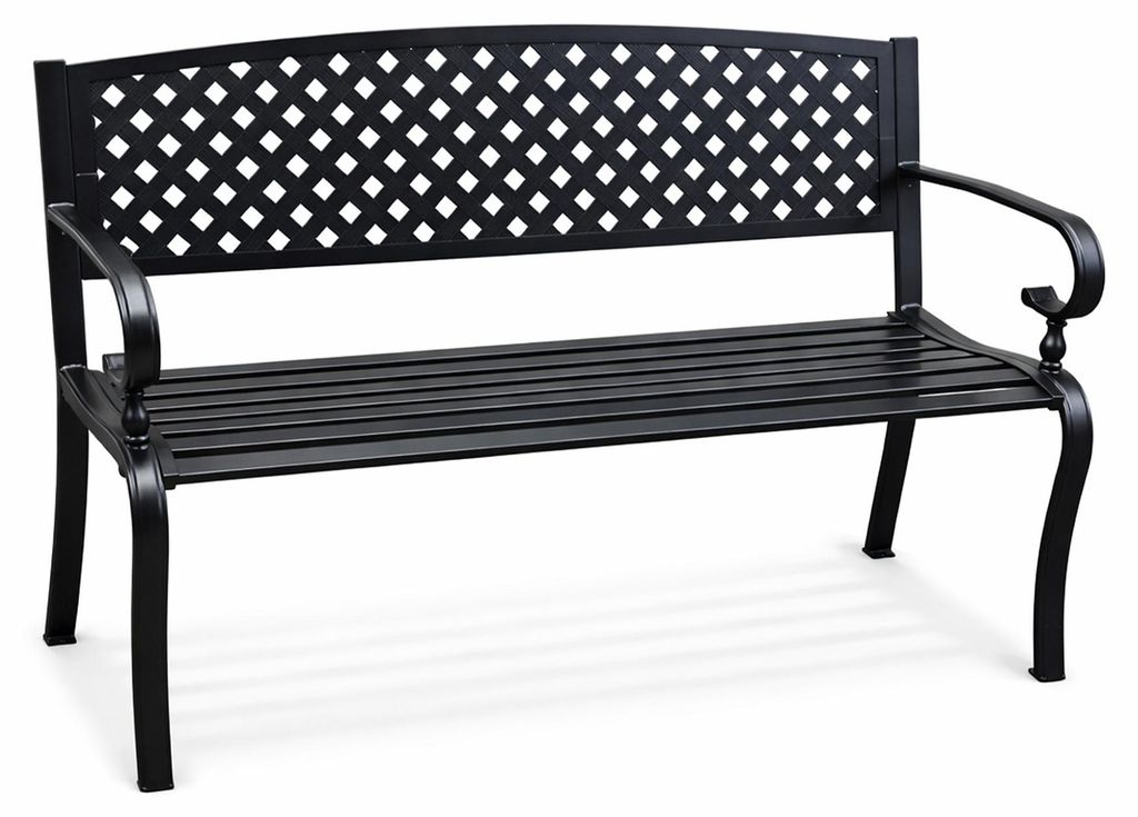 Aga Metall-Gartenbank 128x59x84 cm Produktbild 