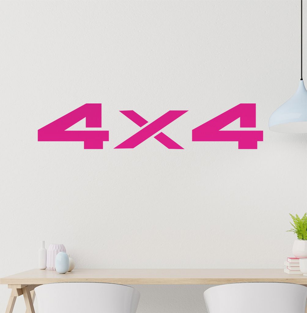 4 x 4 Totenkopf Wandtattoo in 6 Größen - Wandaufkleber Wall Sticker - Dekoration, Küche, Wohnzimmer, Schlafzimmer, Badezimmer