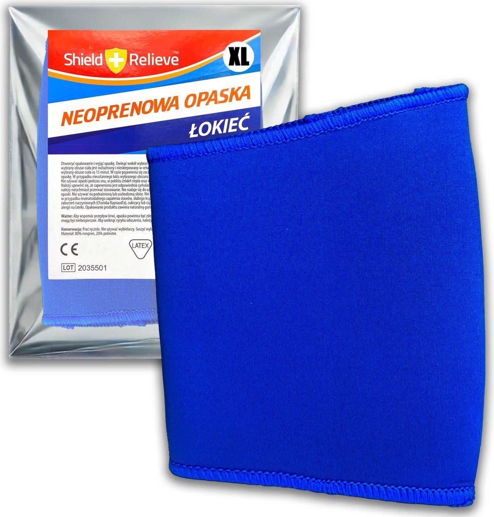 Ellbogenstabilisator Neopren XL (Oberarmumfang 28-36 cm) für Epicondylitis, beidseitig