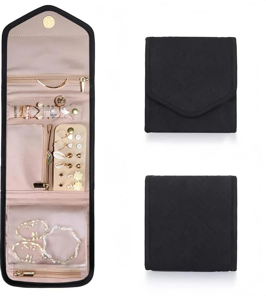 Sac organisateur de bijoux voyage Velours - Rangement Bijoux Compact