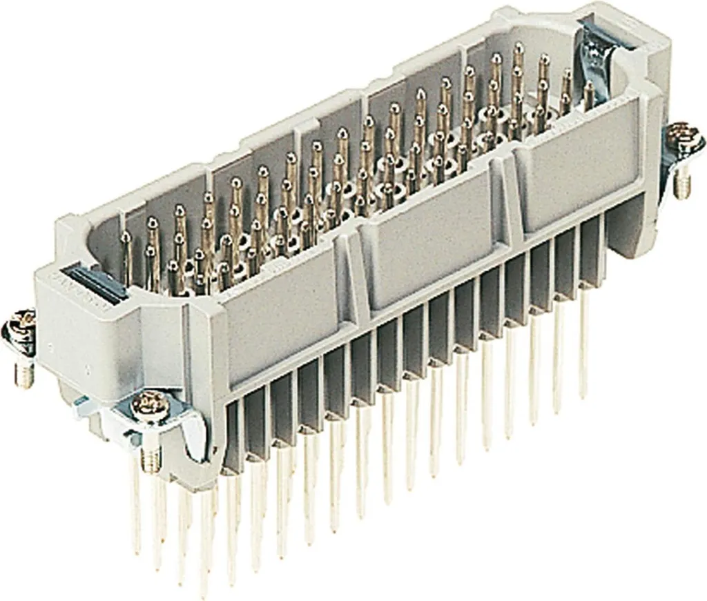 Insert mâle HARTING 64 pôles Han 64D avec raccordement enroulé 10A