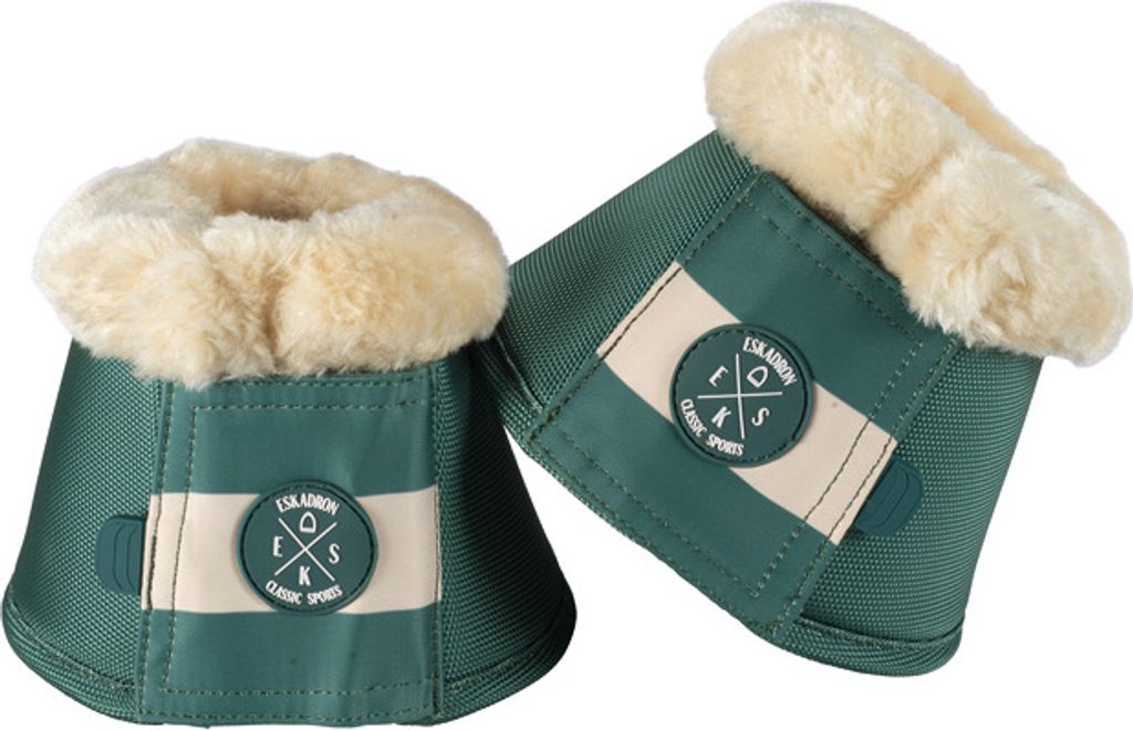 Eskadron Classic Sports (FS 2019) Overreach Boots FauxFur- seapine green - Sprungglocken, Größe:S
