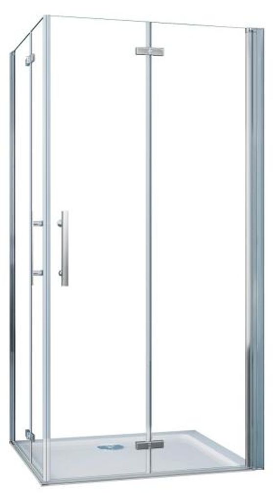 AICA Eckeinstieg 85x85x195cm 6mm ESG NANO  Falttür Produktbild 