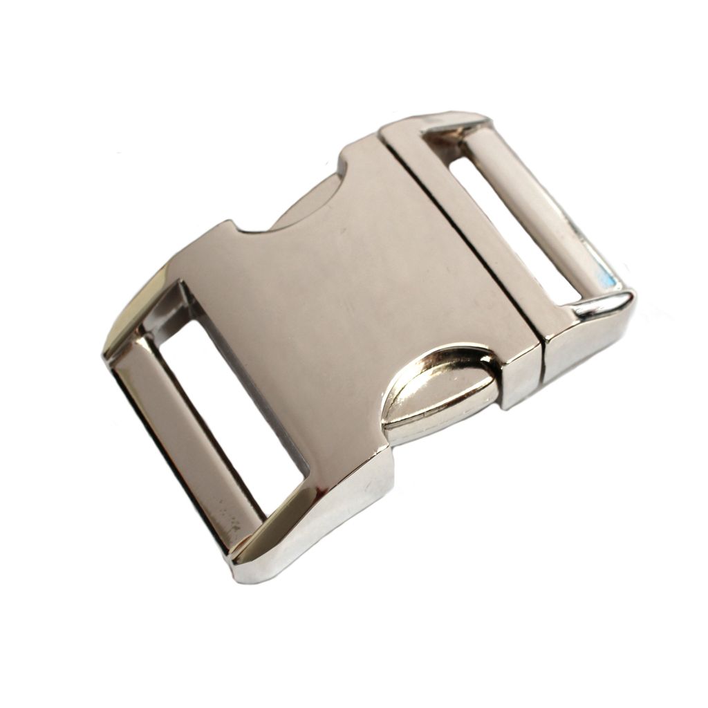 Alu Steckschnalle für 15mm Gurtband Steckschließe Metall Steckverschluss