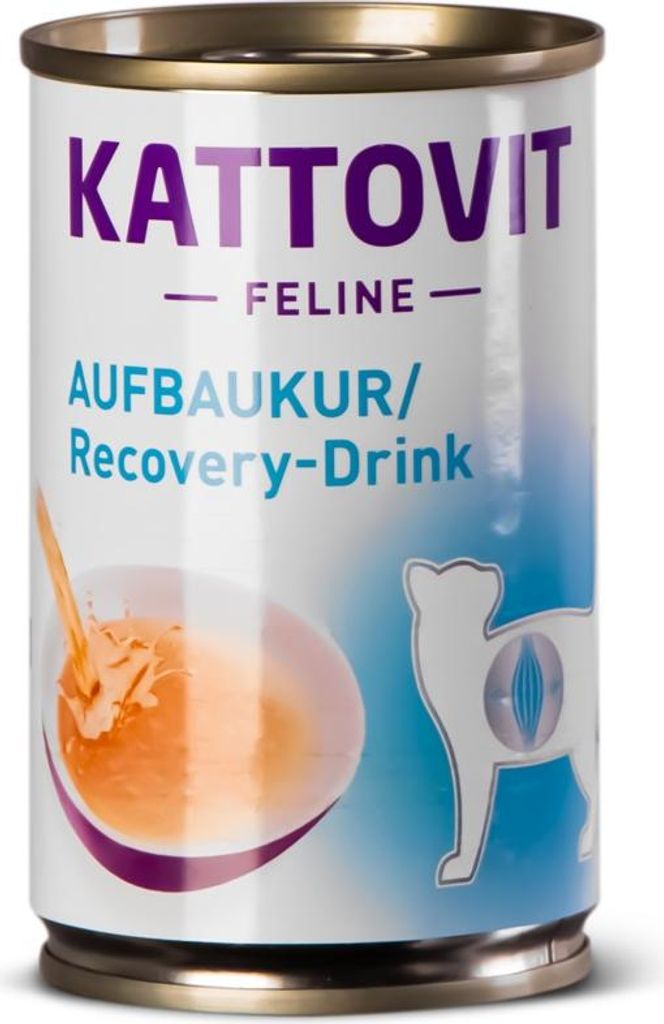 A can of Kattovit Feline Recovery Drink.