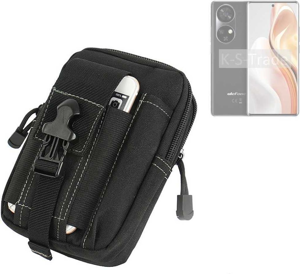 K-S-Trade Gürtel Tasche kompatibel mit Ulefone Note 17 Pro Gürteltasche Holster Schutz Hülle Handy Hülle Smartphone outdoor Handy-Hülle schwarz