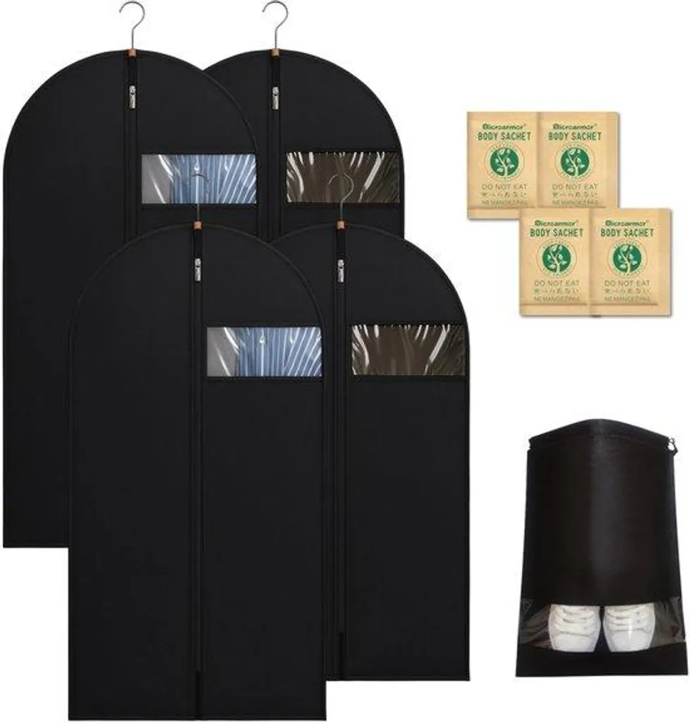 Sacs à vêtements imperméables 60x120 cm avec zip robuste pour dressing