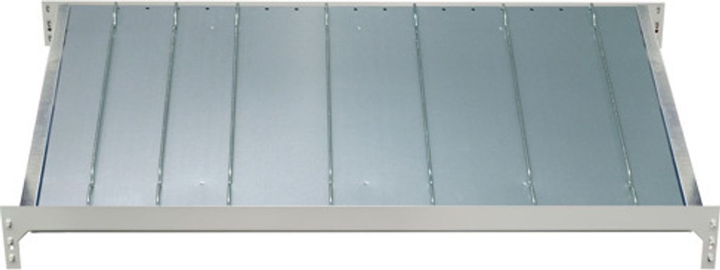 Zusatzebene für Schulte Kanbanregal MULTIplus150 | BxT 130x50cm | Traglast 150kg | mit Trenn- und Seitenführungen | Verzinkt