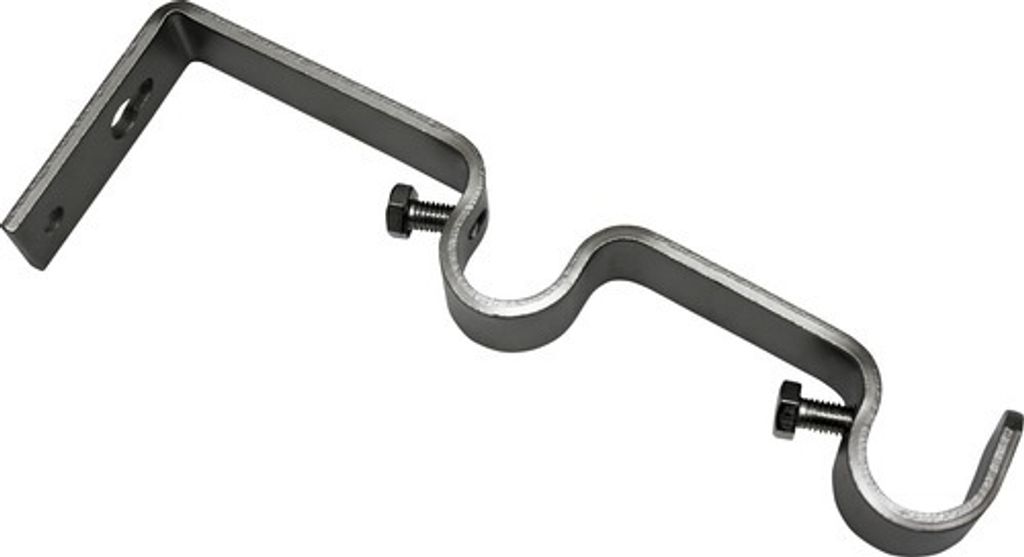 Wandträger 2-läufig für Memphis edelstahl-optik Ø 16 mm 2 Stk.