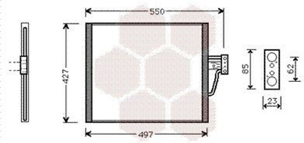 VAN WEZEL 06005213 - OE 64538378438 Klimakondensator für 5er (E39)