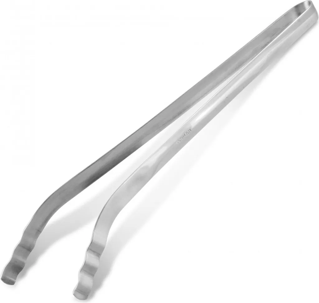 Pinze per barbecue Fackelmann, pinze da cucina in acciaio inox di alta qualità, pinze classiche per barbecue per una facile cottura alla brace (colore: argento)