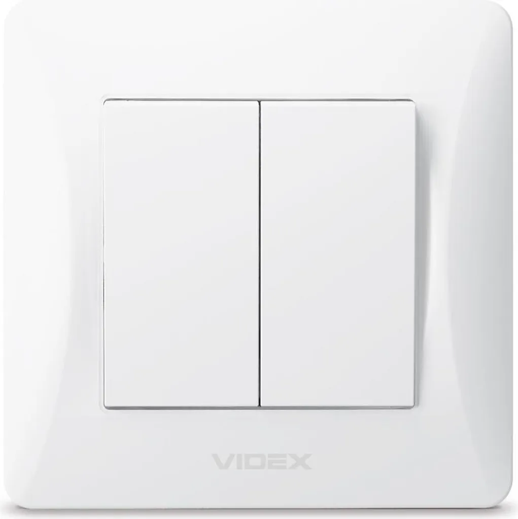 Interrupteur 2 voies blanc VIDEX BINERA IP20 design sobre et moderne