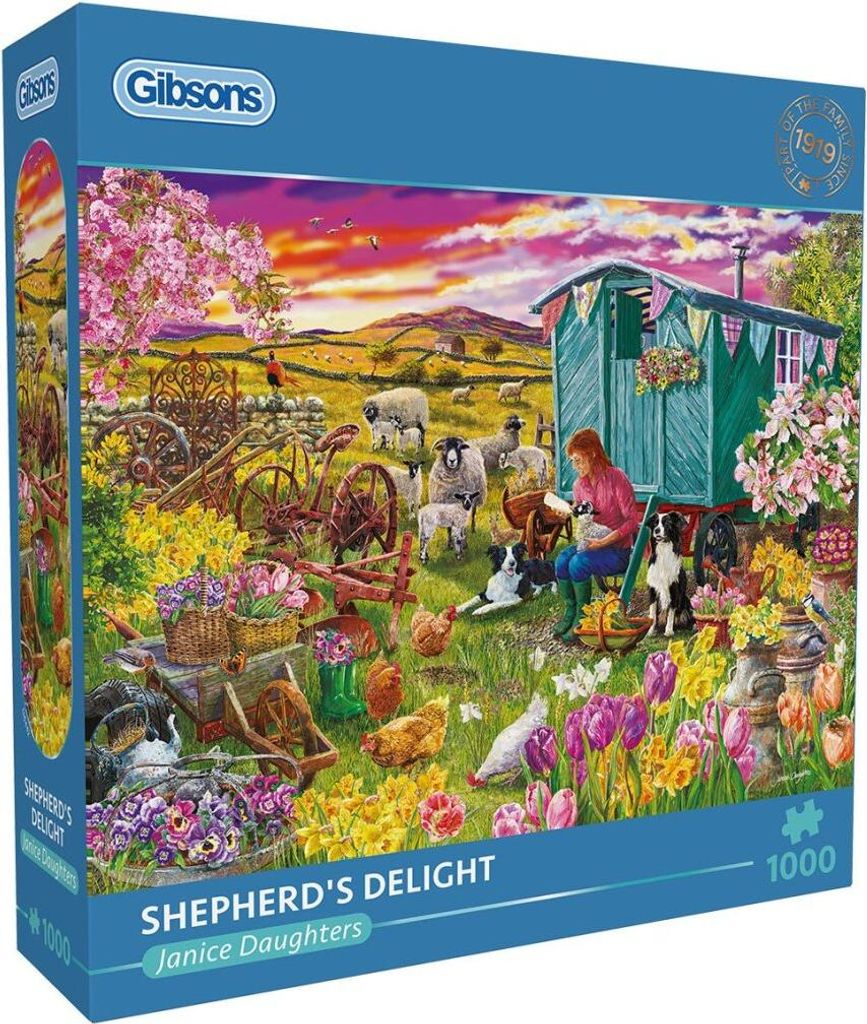 GIBSONS Puzzle Shepherd freut sich ü ber 1000 Puppen