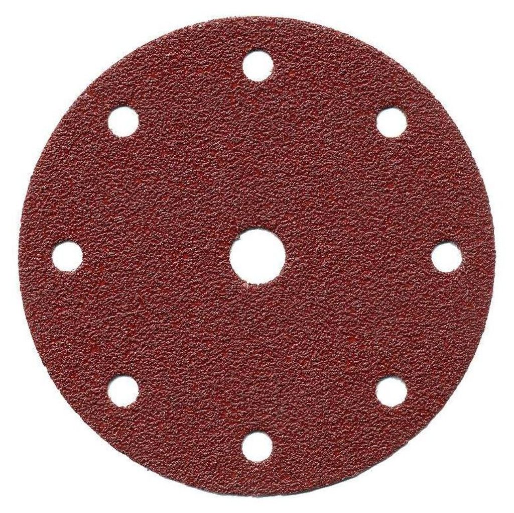 10 disques abrasifs MAKITA Ø 150mm Red (8+1 trous) Image du produit 