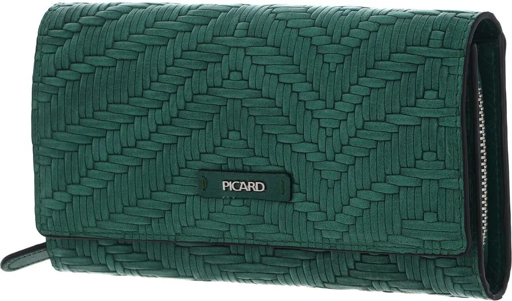 Ne cherchez plus vos cartes : Porte-monnaie PICARD Sunshine 1 vert cuir