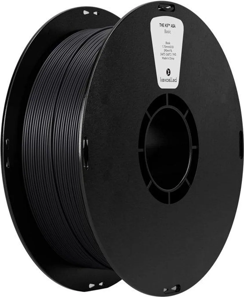 Filament 3D 1.75mm pour Mobilier Jardin et Usage Extérieur - Noir 1kg