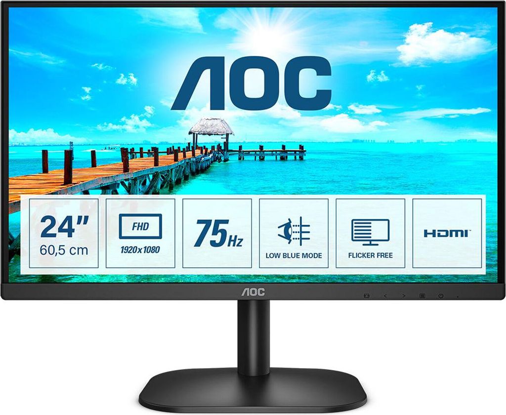 AOC B2 24B2XHM2, 60,5 cm (23.8"), 1920 x 1080 px, Full HD, Zdjęcie produktu 