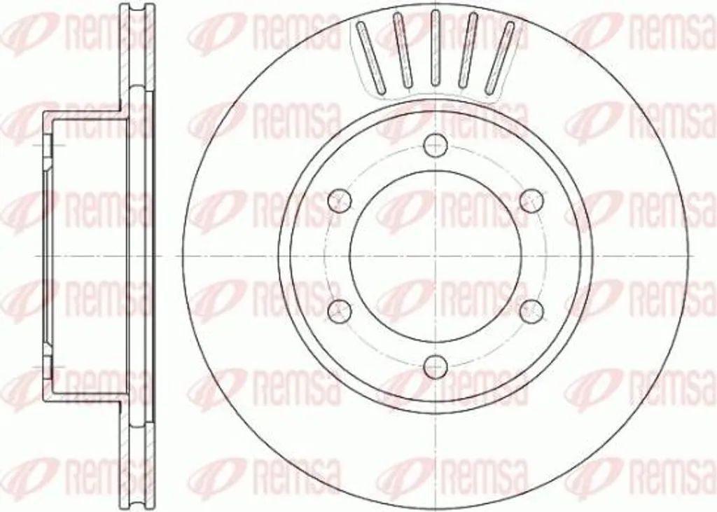 Remsa 6562.10 Disque de frein pour 4Runner/Land Cruiser tout-terrain