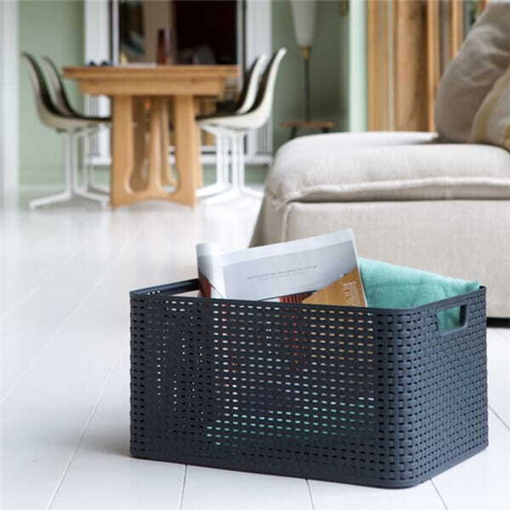 Úložný box Curver s vekom Style L 30L Metallic Silver Obrázok produktu 15