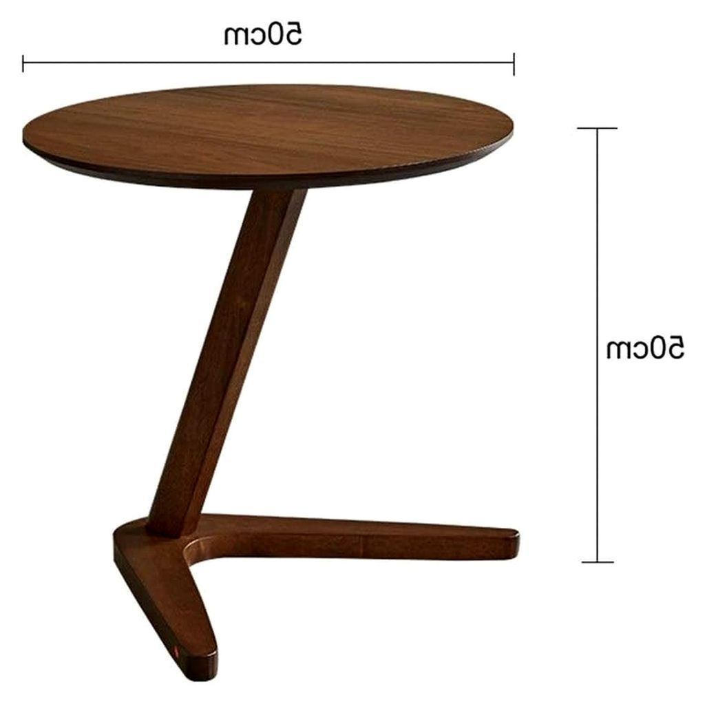 Runder Beistelltisch für das Wohnzimmer in Beige