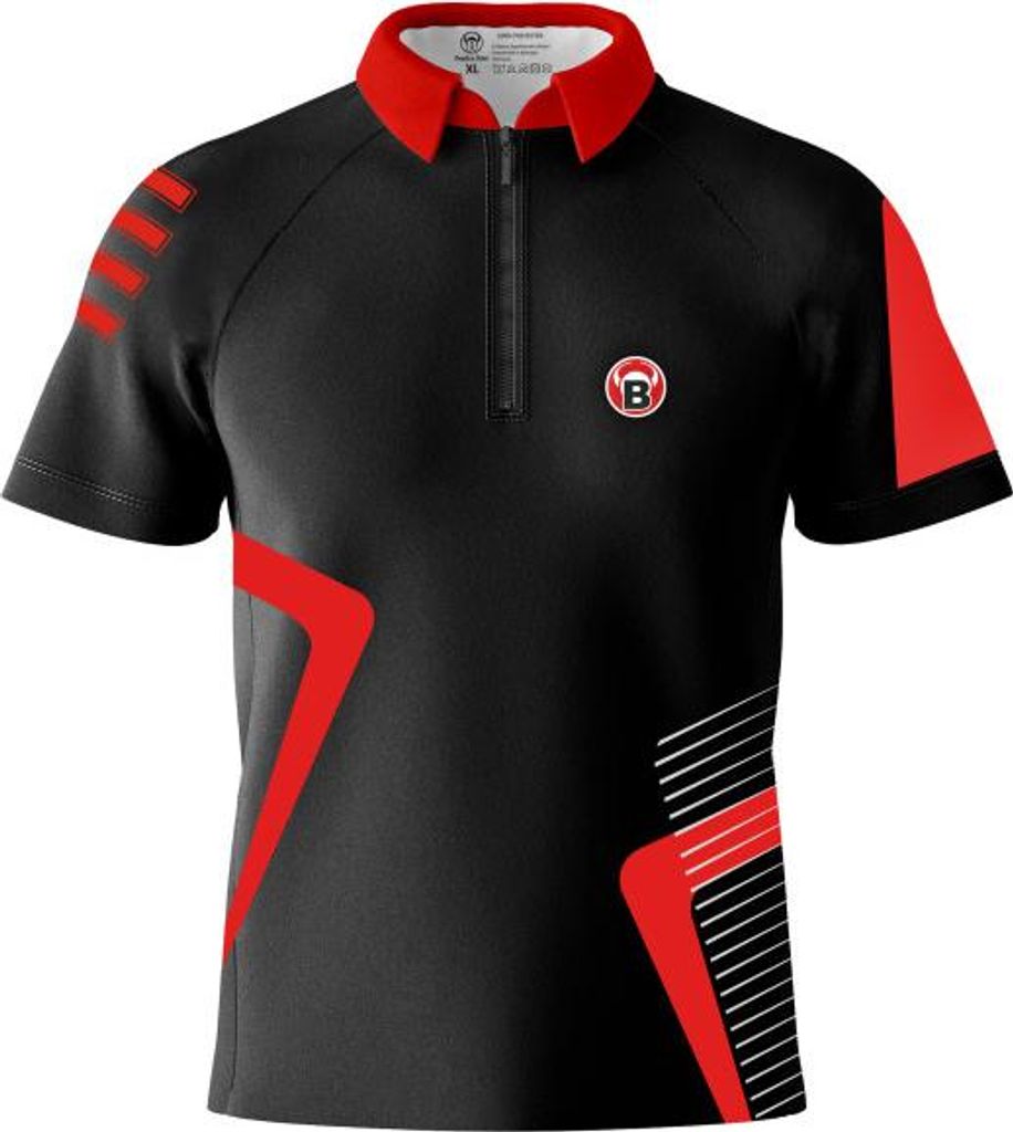 BULL'S TEAM-Dartshirt red - L -- 1 Stck