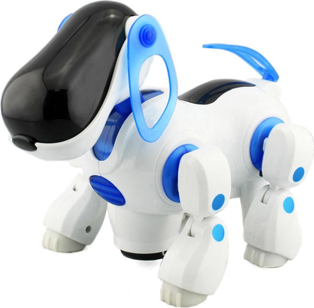 Elektronisches interaktives Spielzeug: Welpenspielzeug mit Musik, Licht, Laufen, Singen, Tanzen, Singen, Tanzen, Blau