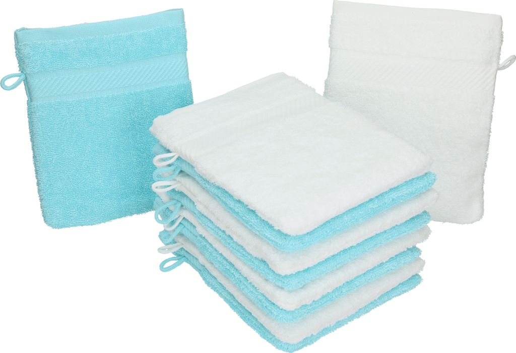 Betz 10 Stück Waschhandschuhe 16x21 cm PALERMO 100% Produktbild 