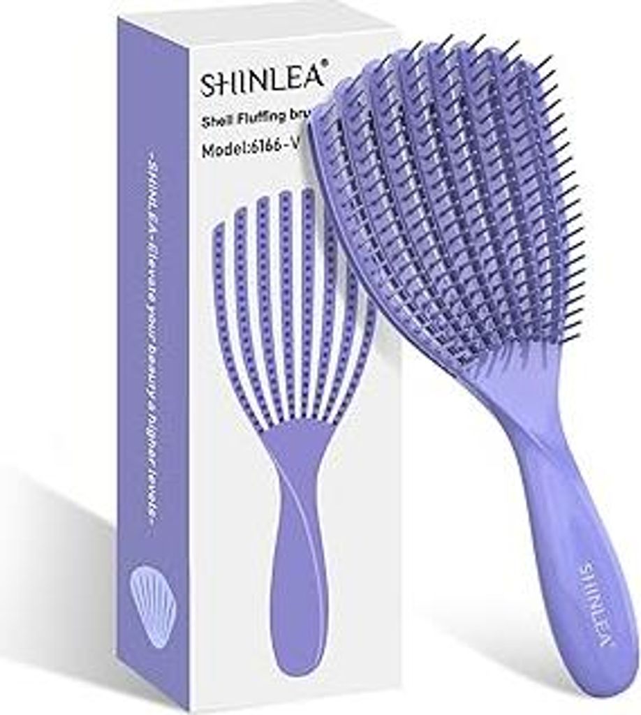 Entwirrungsbürste für lockiges Haar, Haarbürste für nasses, trockenes, dickes und dünnes Haar, leicht durch Locken kämmen und Haarbruch reduz...