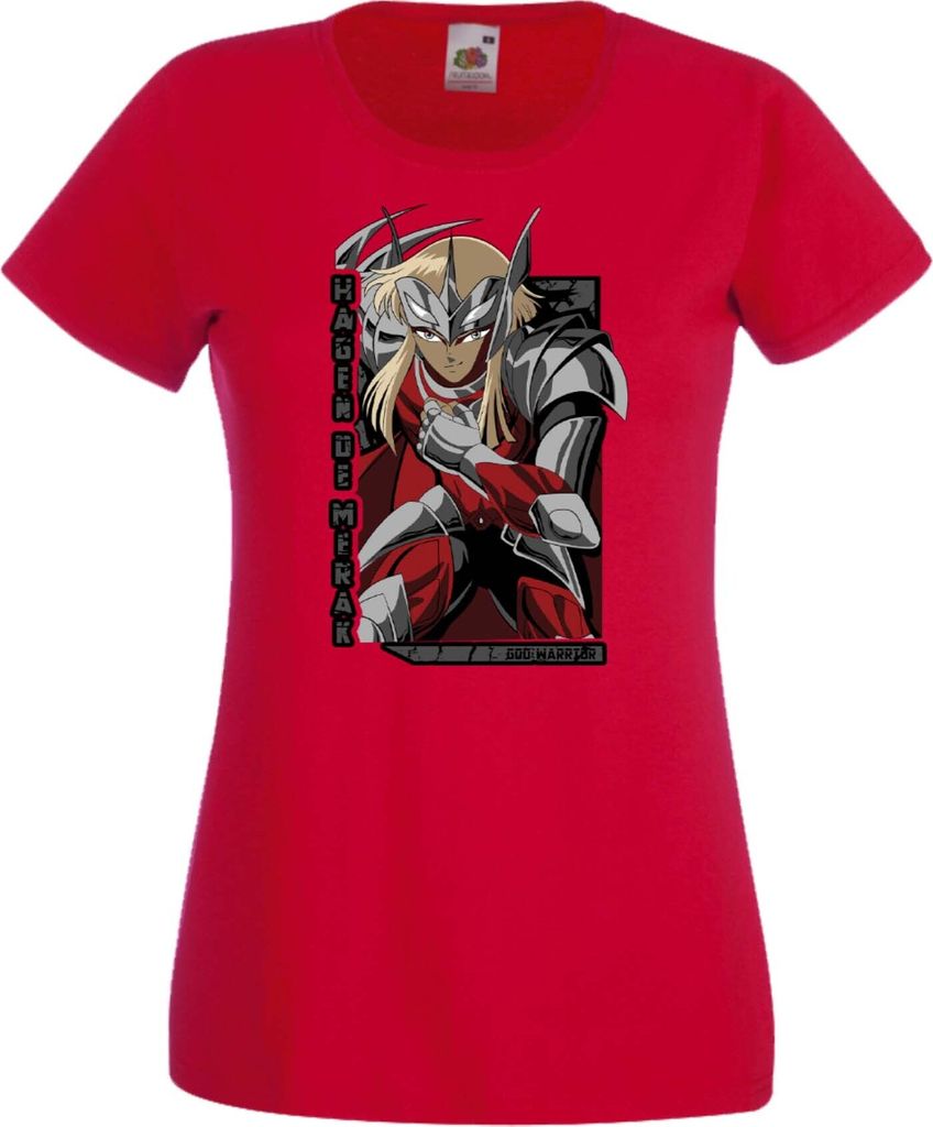Damen T-Shirt Anime Manga Saint Anime Seiya Knights Of The Zodiac Merak Beta Hagen, Lady M / Blau