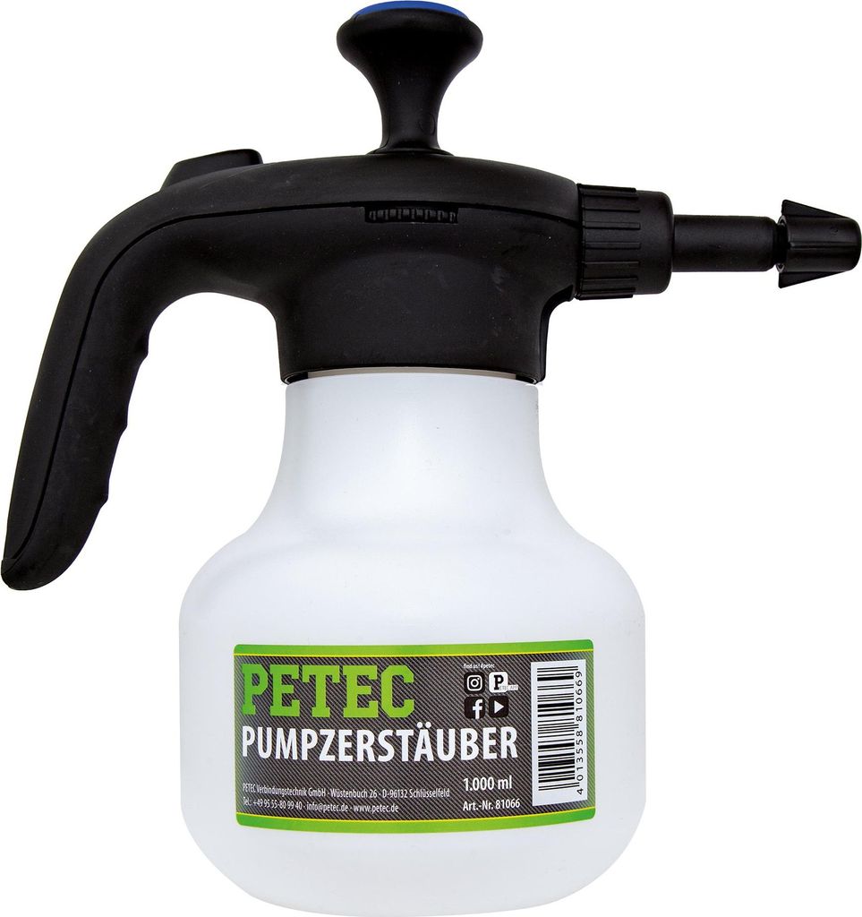 Petec Pumpzerstäuber Drucksprüher Sprühflasche Füllmenge 1L 81066