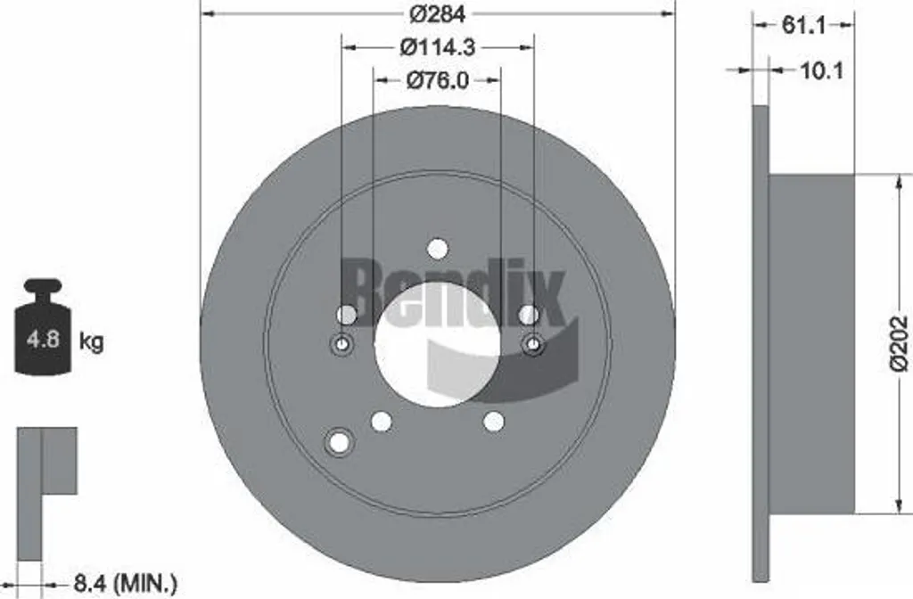 Disque de frein pour Hyundai Santa Fe et IX35 : Sécurité et Confort Bendix