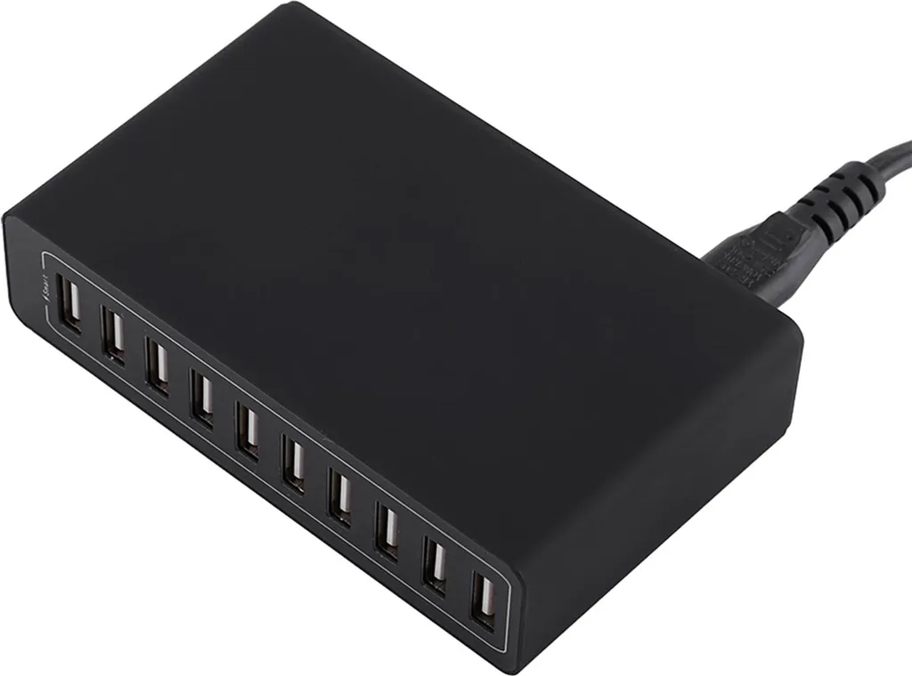 Chargeur Multi-Ports USB Intelligent 50W - 10 Sorties Charge Rapide