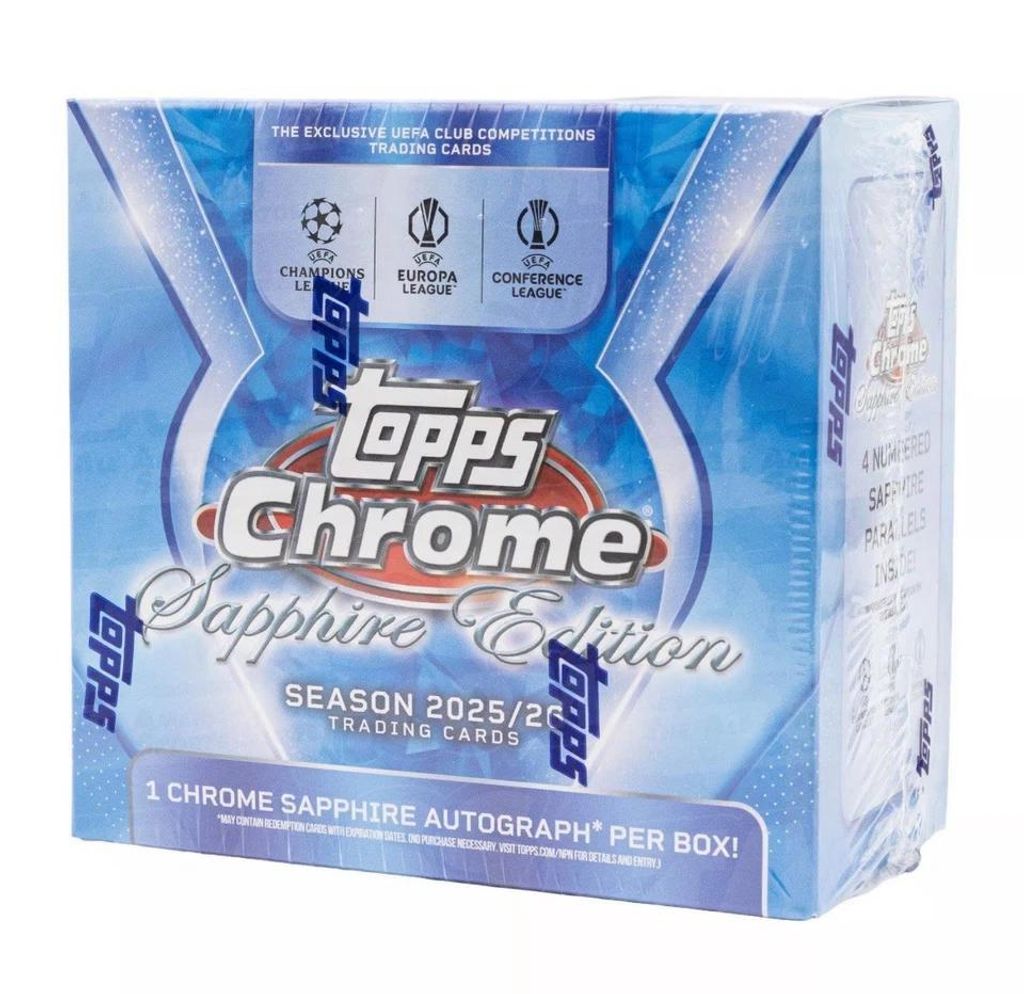 Topps Chrome Sapphire UEFA Club Competitions 2025/26 Hobby Produktbild 