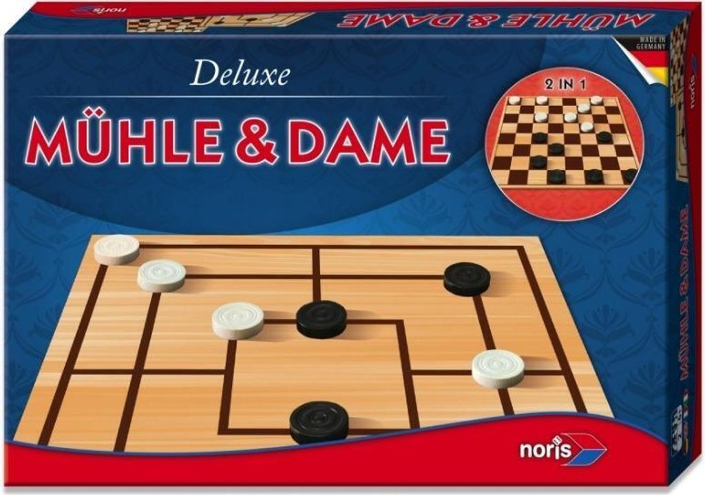 Giochi Noris Deluxe - Mulino e Dama; 606108012 Immagine del prodotto 