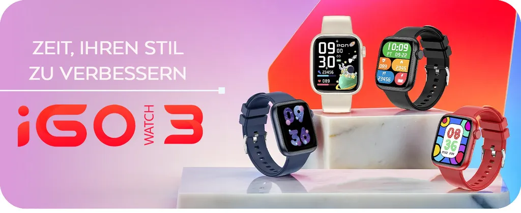 Smartwatch Donna e Uomo Forever IGo Watch 3 JW-500 Nero | Elegante e Smart - 7