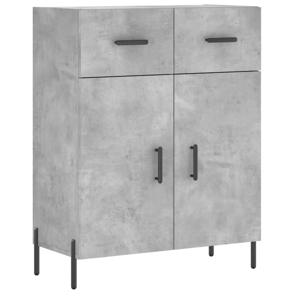 Mobile Contenitore Grigio Cemento 70x34 cm | Credenza Bassa Economica