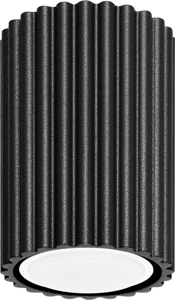 Sollux Karbon 10 Faretto Esterno Soffitto Nero GU10 Alluminio