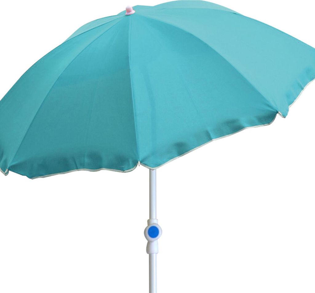 Sonnenschirm rund Ø2m Strandschirm Polyester knickbar UV Produktbild 