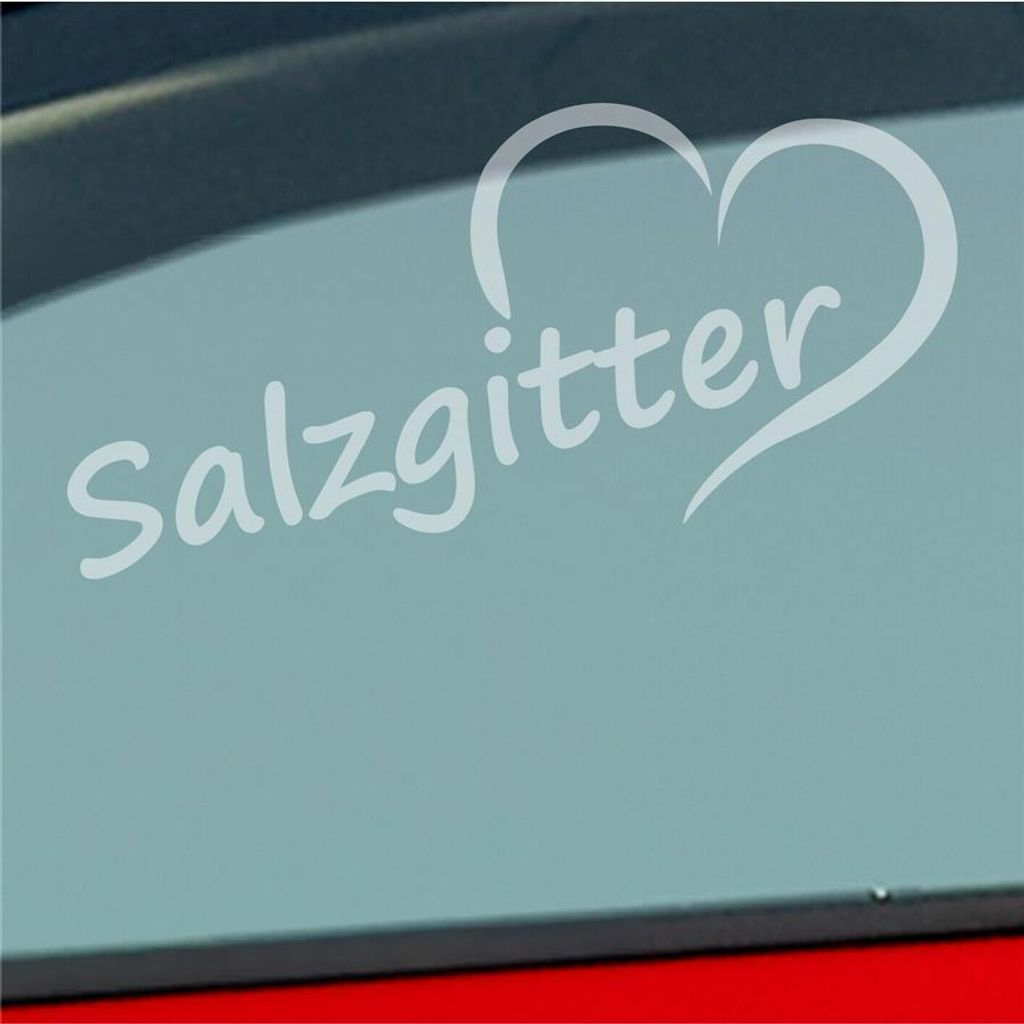 Auto Aufkleber Salzgitter Herz Stadt City Liebe Love 17,5x8 Produktbild 